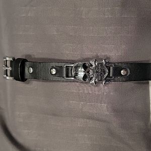Men's or women's leather Harley Davidson bracelet